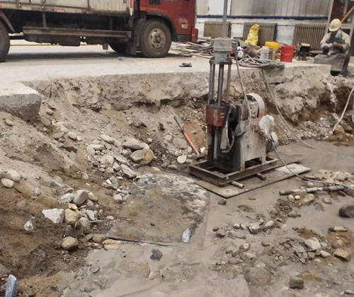 商城公路下沉压浆